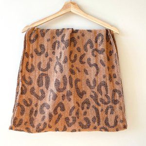 Leopard Animal Print Snood Scarf OS